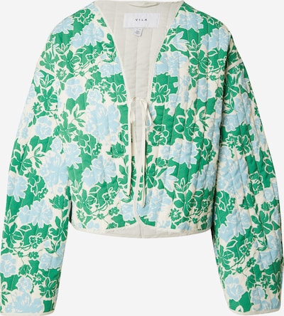VILA Prechodná bunda 'VIALBA' - svetlomodrá / smaragdová / biela, Produkt