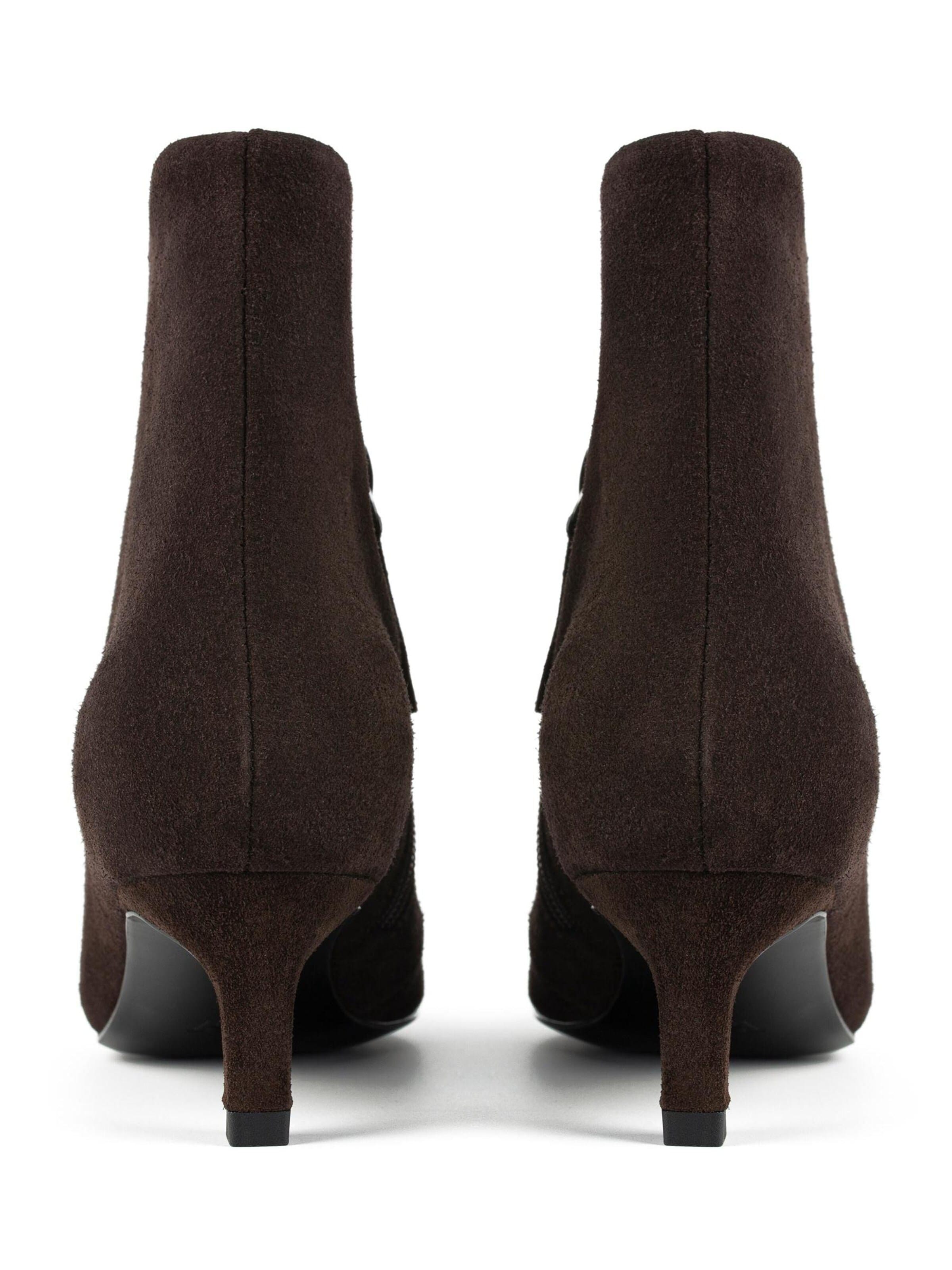 L37 HANDMADE SHOES Ankle boots 'TWILIGHT GLIMMER' in Brown
