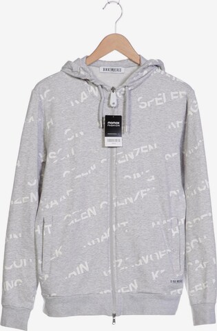 BIKKEMBERGS Kapuzenpullover M in Grau: predná strana