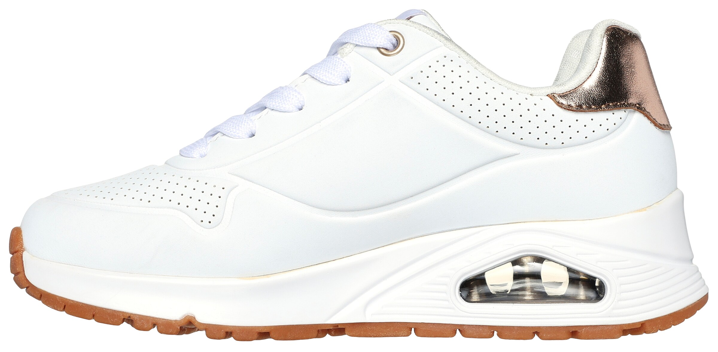 Skechers Kids Sneaker 'UNO GEN1 - SHIMMER AWAY' in Weiß: Vorderseite