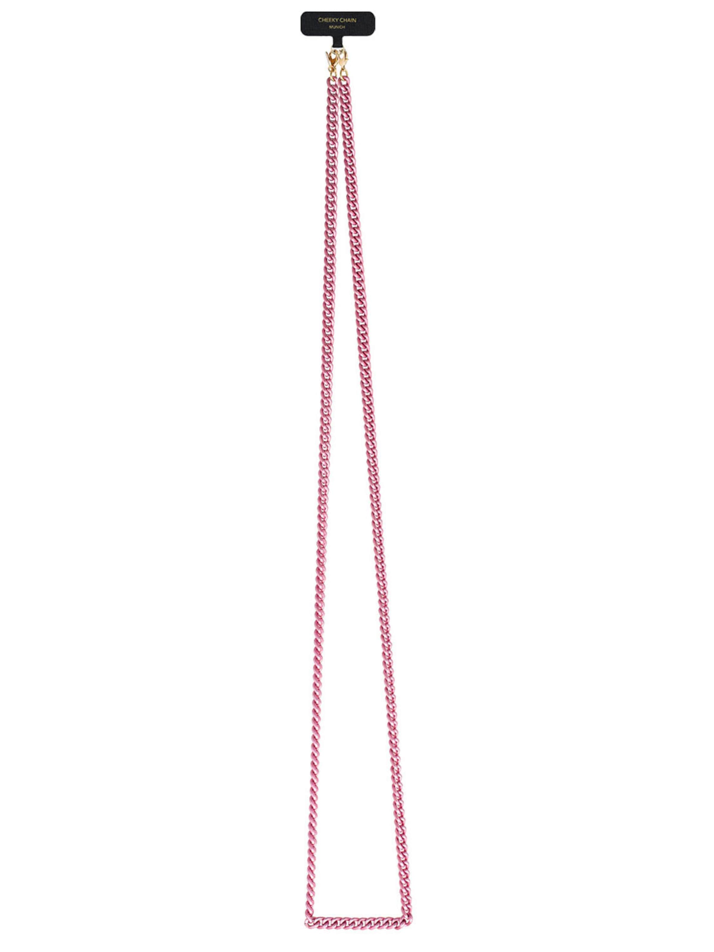 Cheeky Chain Munich Handykette 'Ava' in Pink: Vorderseite