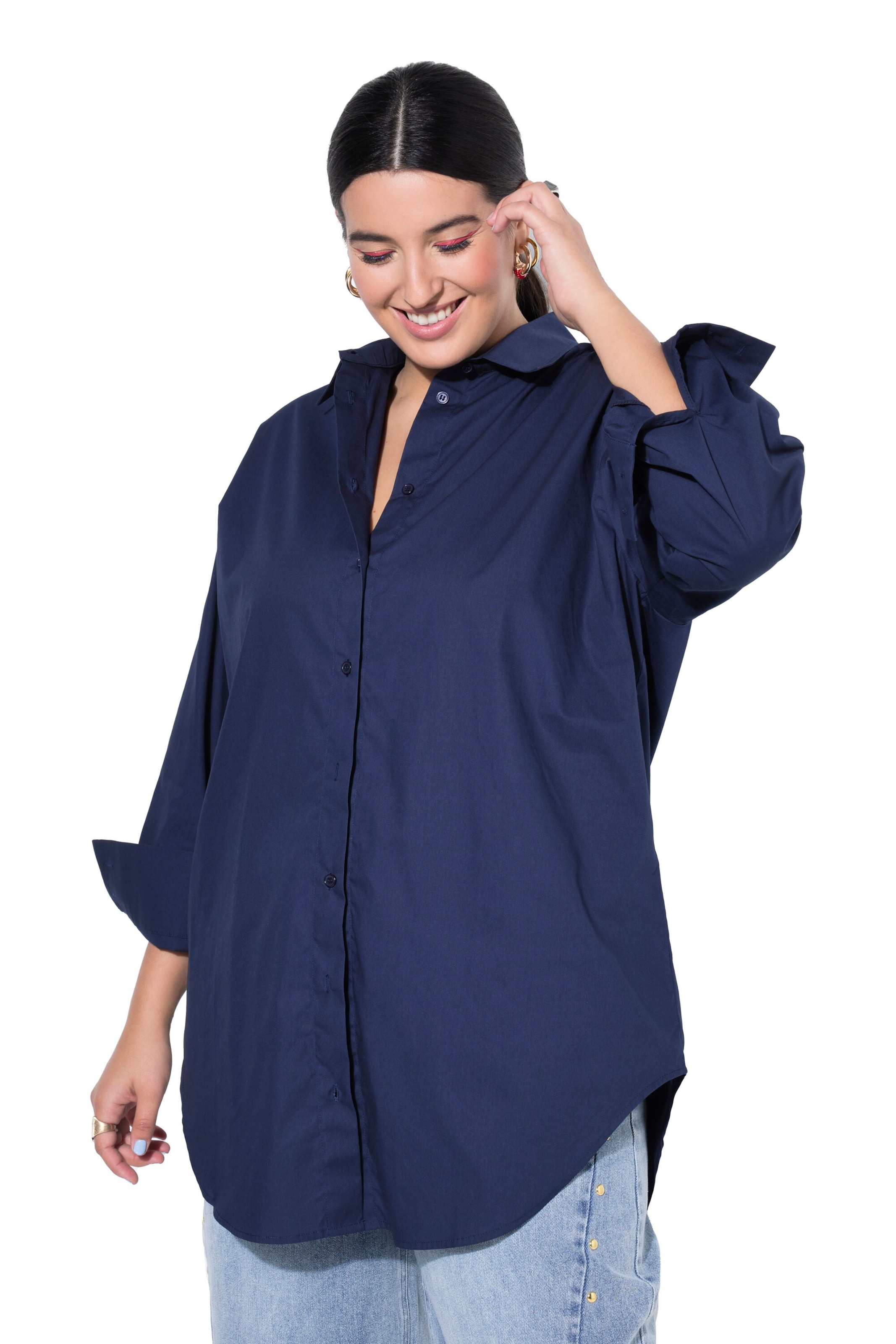 Studio Untold Blouse in Blauw: voorkant