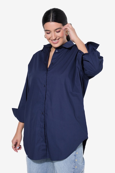 Studio Untold Blouse in de kleur Marine, Productweergave