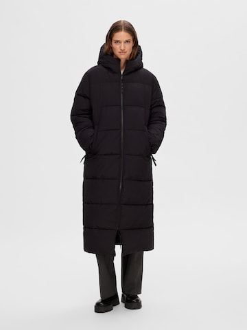 SELECTED FEMME Winter coat 'JANINA' in Black