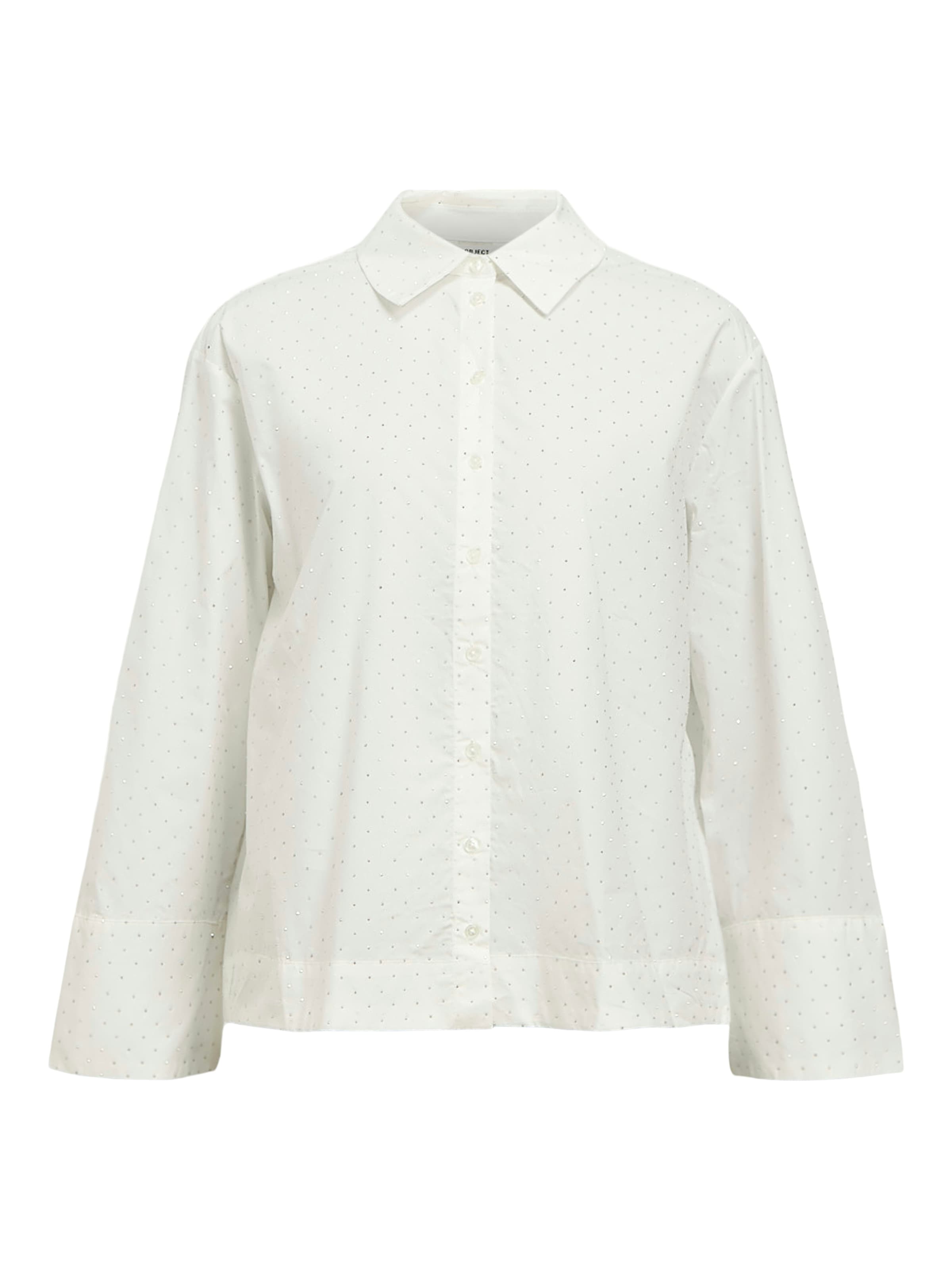 balts OBJECT Blūze 'ROSA': no priekšpuses