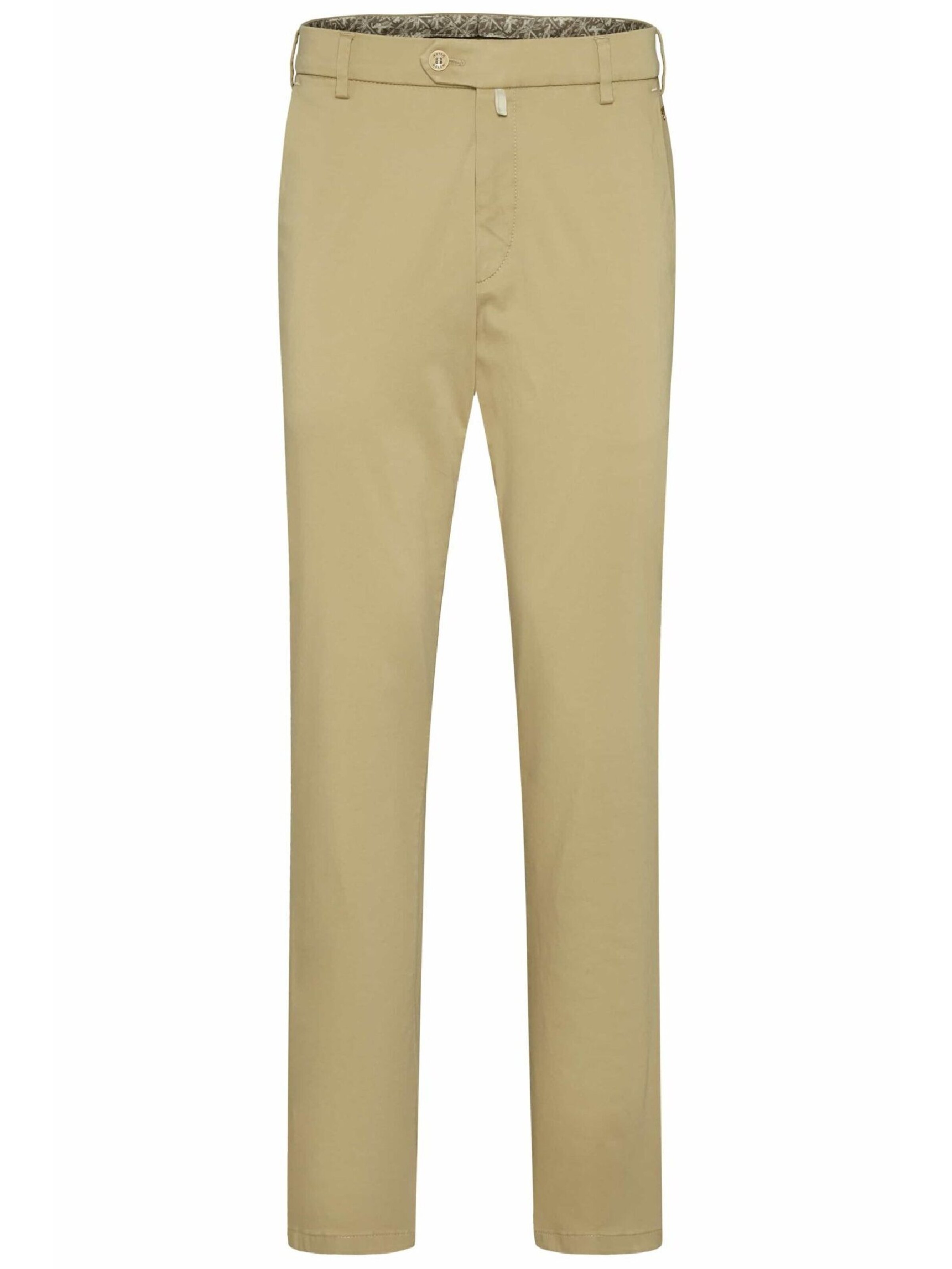 MEYER Regular Chino 'Bonn' in Bruin: voorkant