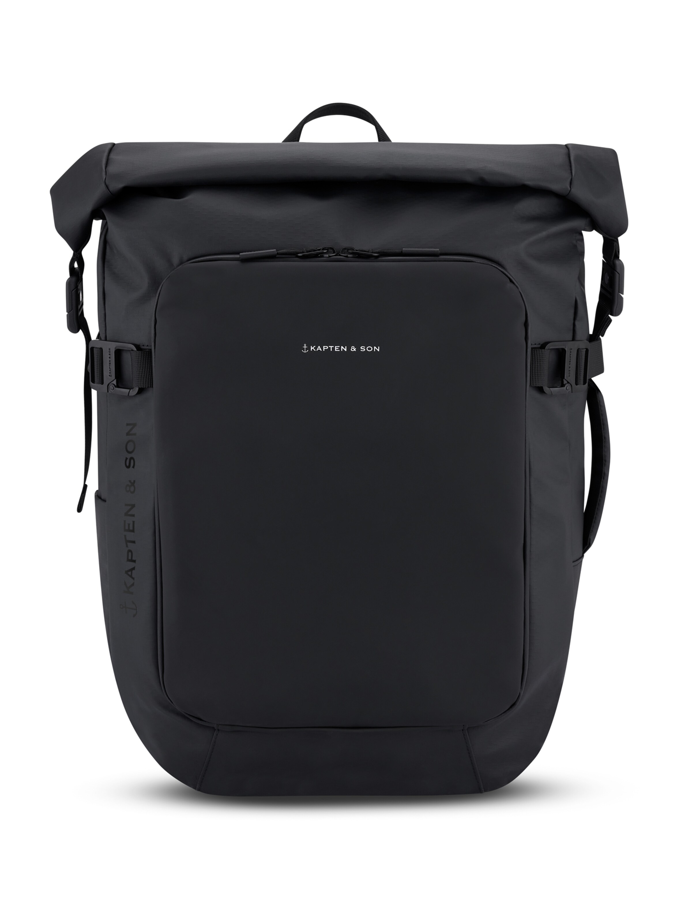 Kapten & Son Batoh 'Lisbon' – černá: přední strana