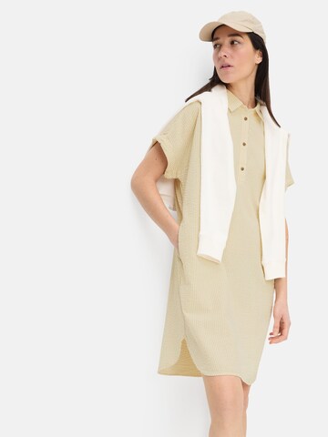 CAMEL ACTIVE Hemdblusenkleid mit Knopfleiste in Gelb