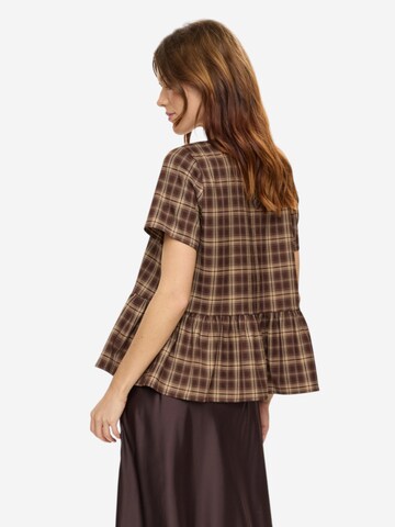 NÜMPH Bluse 'NUMARLIE BLOUSE' in Braun