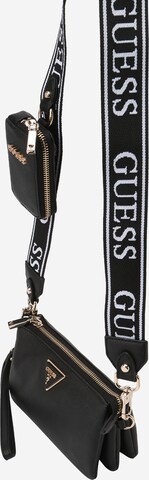 GUESS - Mala de ombro 'LATONA MINI' em preto