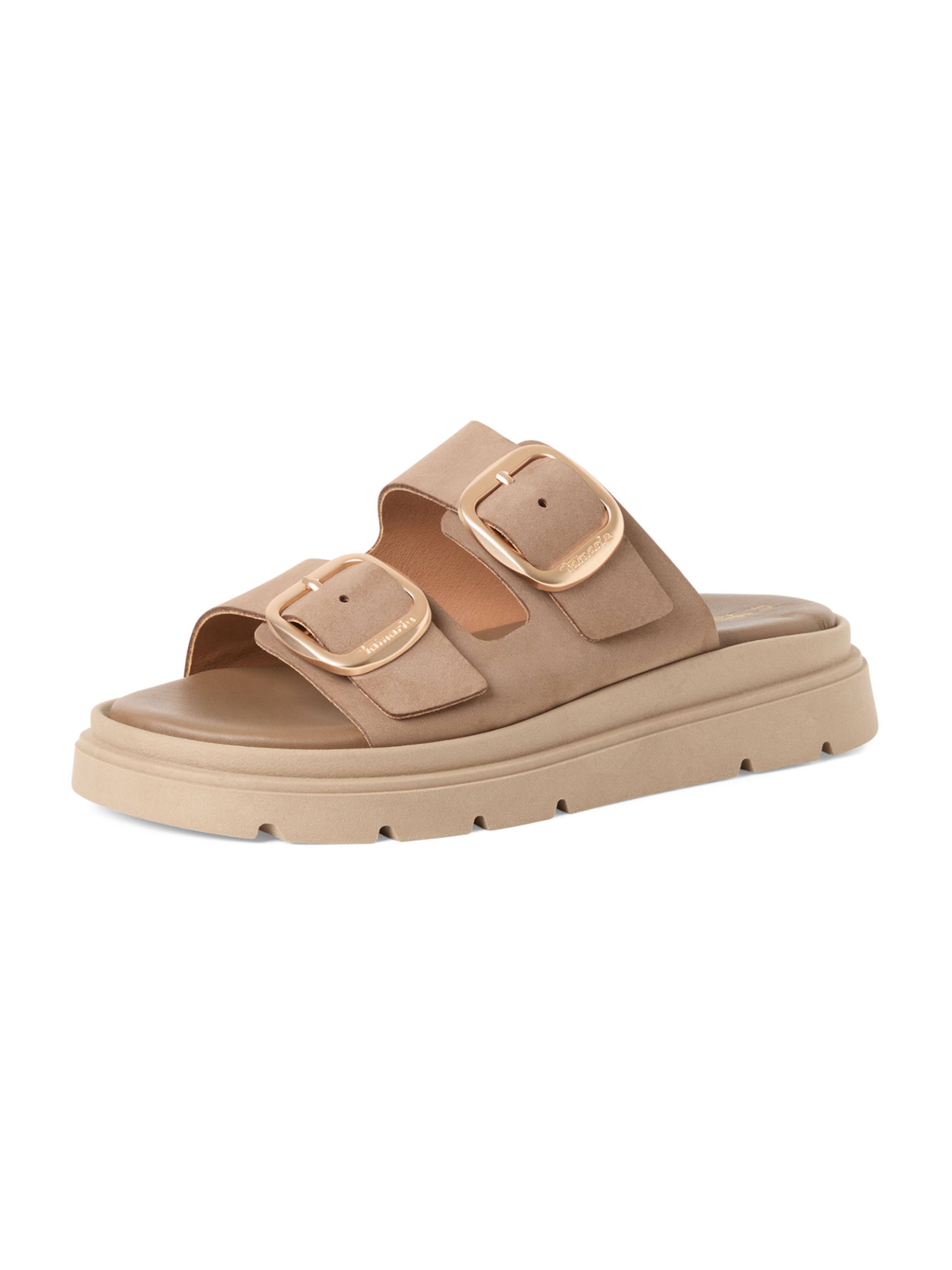 Tamaris Mules in Brown: front