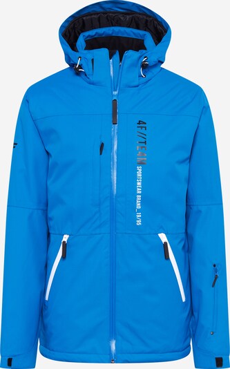 4F Jacke in blau / schwarz / weiß, Produktansicht