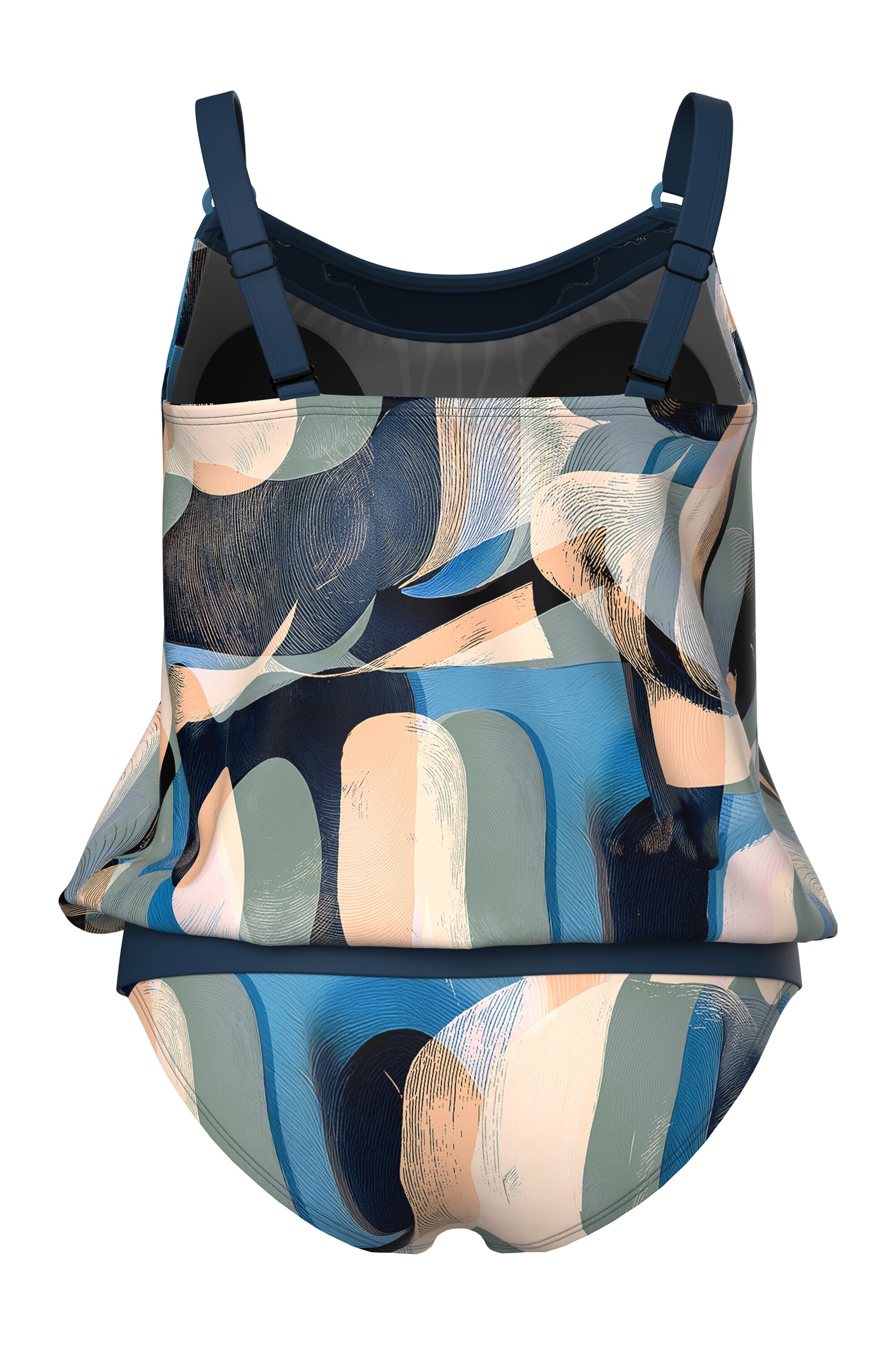 Ulla Popken T-shirt Tankini in Mixed colours