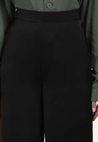 DreiMaster Vintage Wide Leg Hose in Schwarz
