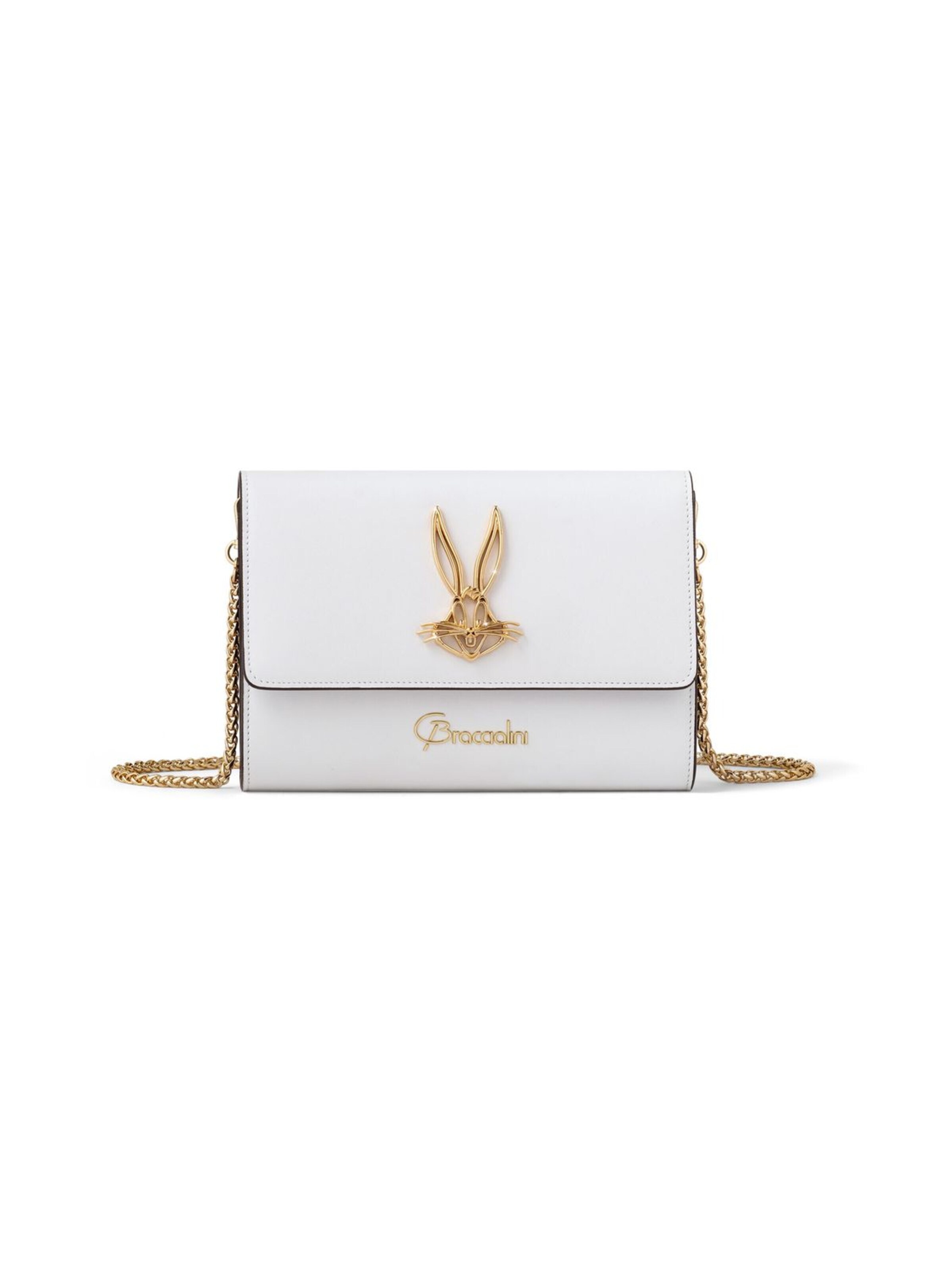 Braccialini - Bolso de noche 'Lady Bugs Bunny' en blanco: frente