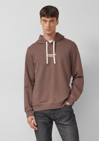 s.Oliver Sweatshirt in Bruin: voorkant