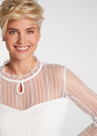 SPIETH & WENSKY Traditional blouse 'Pelly' in White
