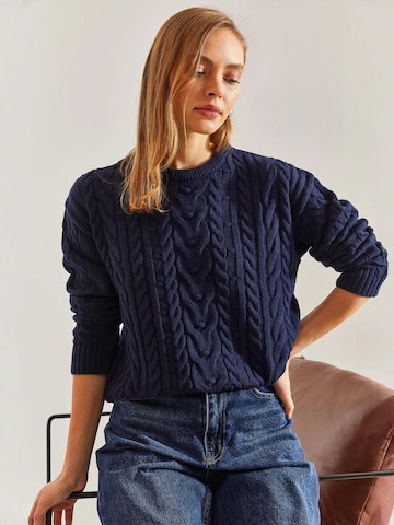 Bianco Lucci Kampsun 'Pullover', värv sinine