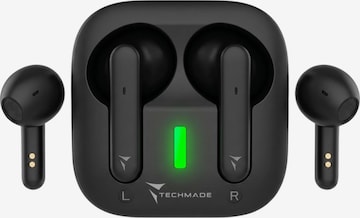 Casques 'Techmade Kabellose Kopfhörer Schwarz' Techmade en noir : devant