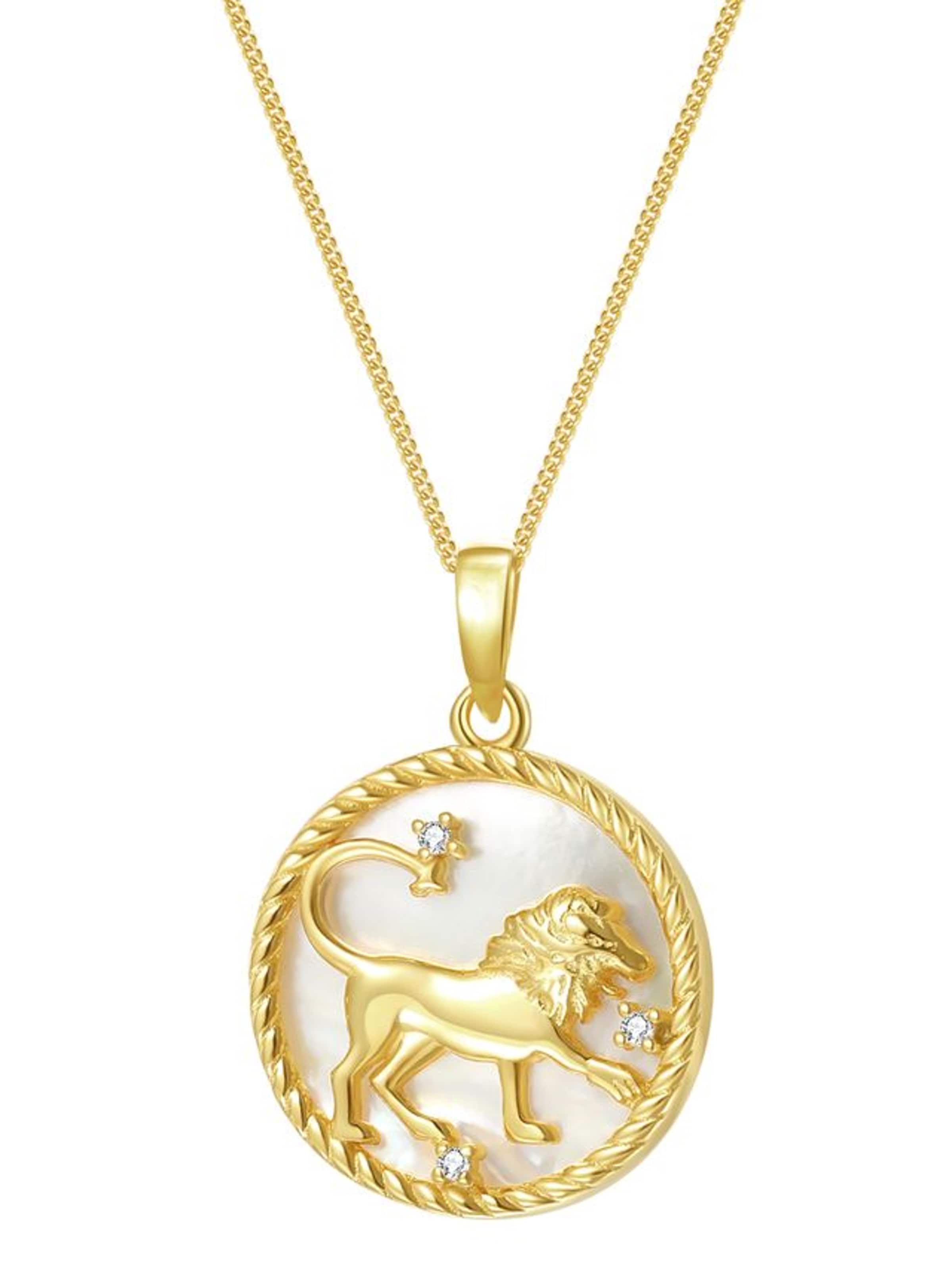 Hey Happiness - Cadena 'Leo' en oro: frente