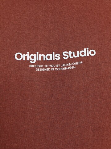 Jack & Jones Plus Sweatshirt 'VESTERBRO' in Braun