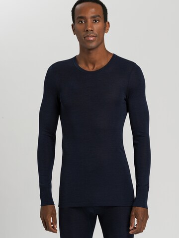 Hanro Shirt in Blauw: voorkant