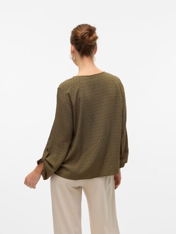 VERO MODA Blouse 'SNRonja' in Groen