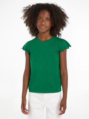 TOMMY HILFIGER T-Shirt 'ESSENTIAL' in Grün: Vorderseite