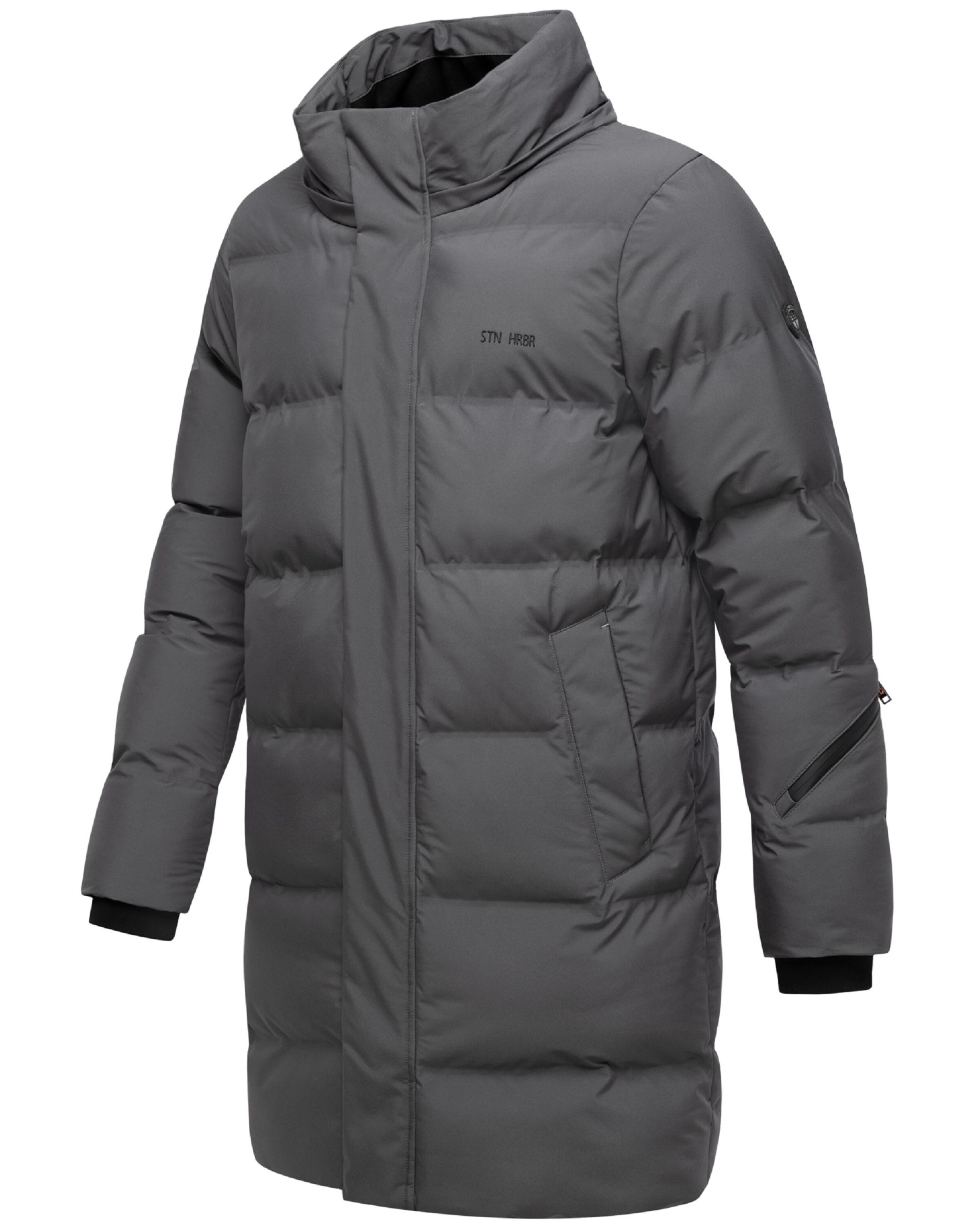 STONE HARBOUR Зимнее пальто 'Thadeek XX' в Серый