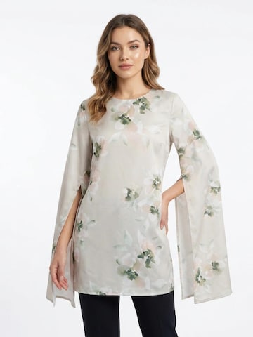 Chemisier 'RADWA Floral-Print Top' Radwa en gris