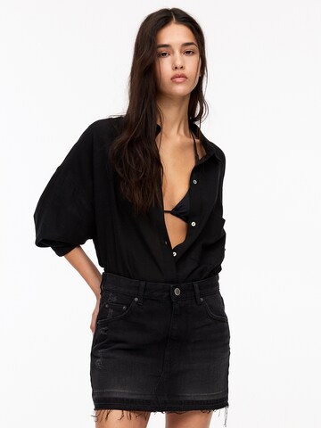 Pull&Bear Sukně – černá: přední strana