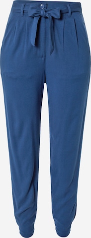 GREENBOMB Pleat-Front Pants in Blue: front
