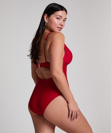 Triangolo Costume intero modellante 'Luna' di Hunkemöller in rosso