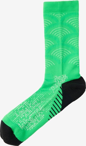 ASICS Sportzoknik - zöld: elől