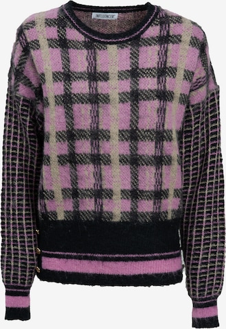 juoda Influencer Megztinis: priekis