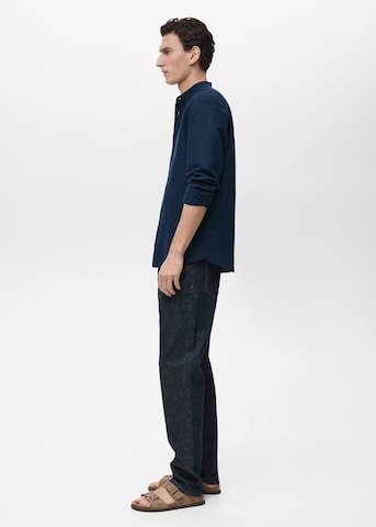 MANGO MAN Regular fit Button Up Shirt 'Chennai' in Blue