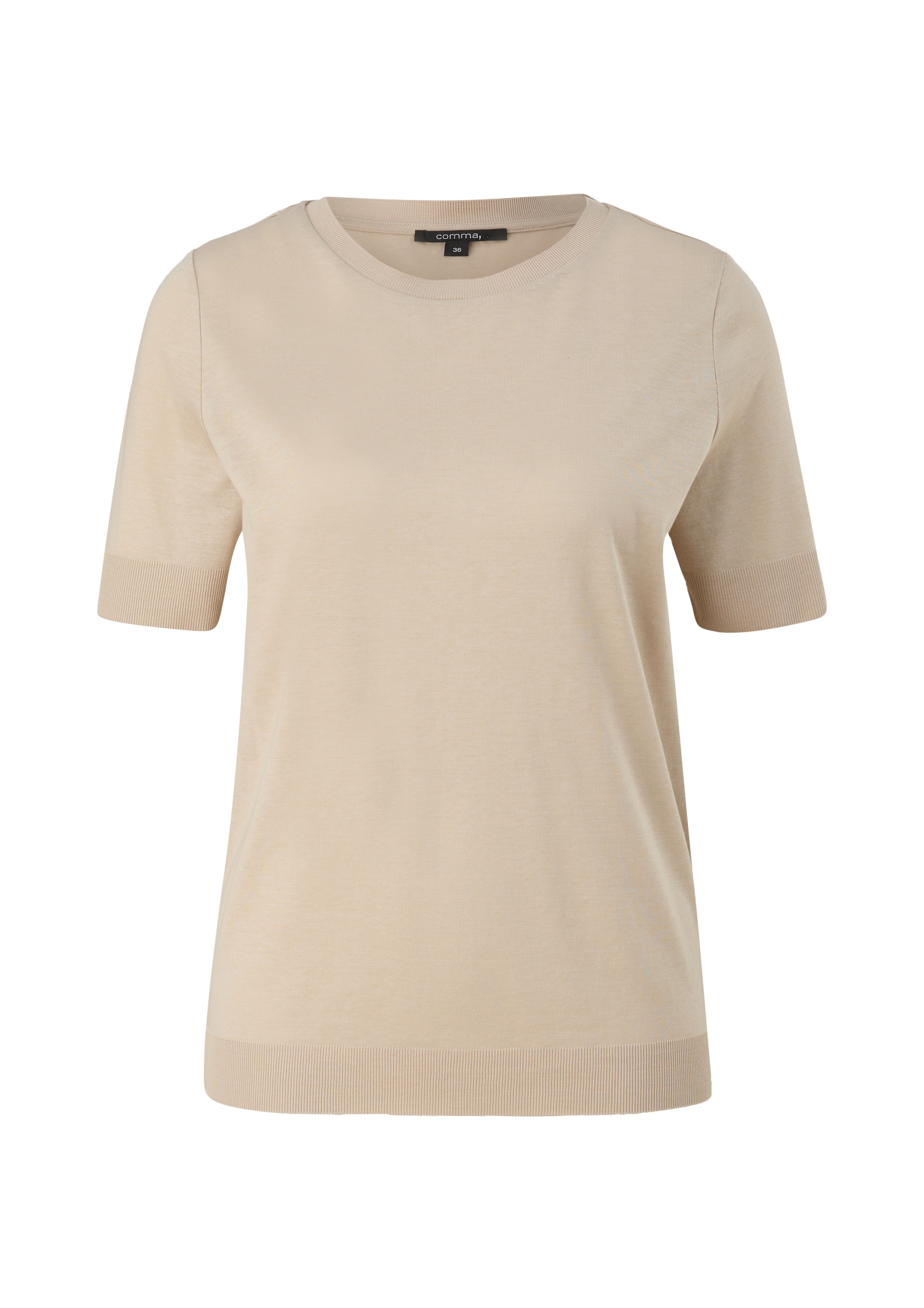 T-shirt COMMA en beige : devant