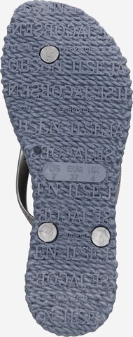 ILSE JACOBSEN T-bar sandals 'Cheerful' in Silver