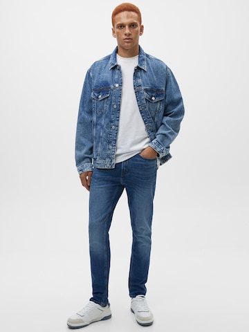 Pull&Bear Regular Jeans in Blue: front