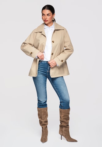 Manteau mi-saison 'OW-COLC-0114' Ombre en beige