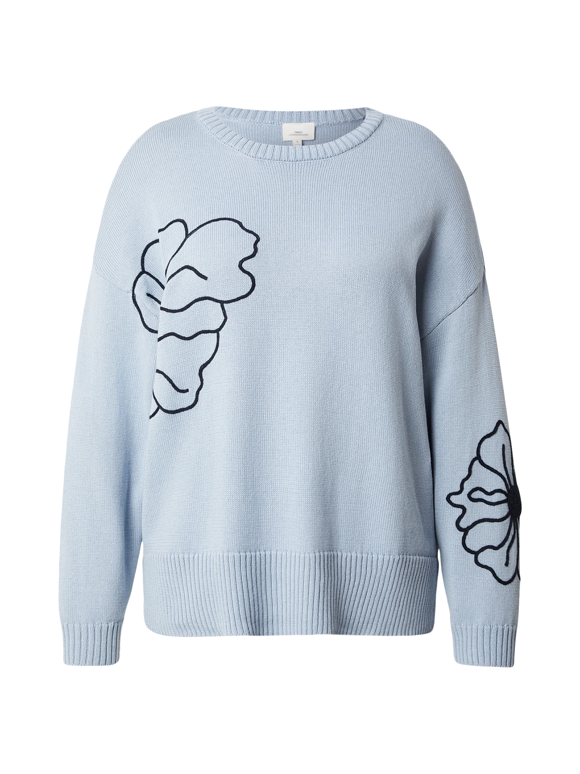 Pulover 'CARPETRA' de la ONLY Carmakoma pe albastru: față