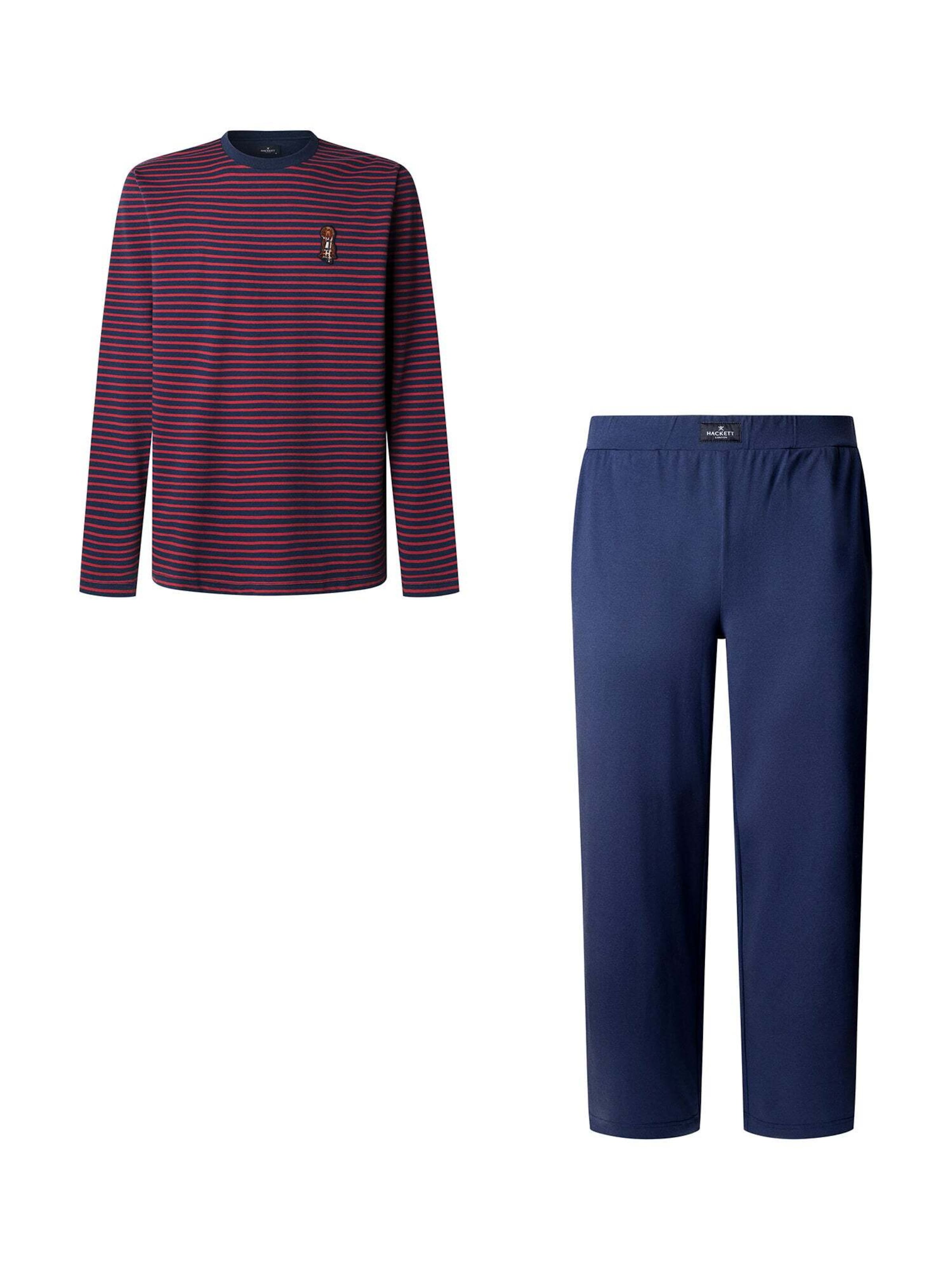 Pyjama long Hackett London en bleu : devant