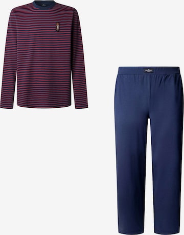 Pyjama long Hackett London en bleu : devant