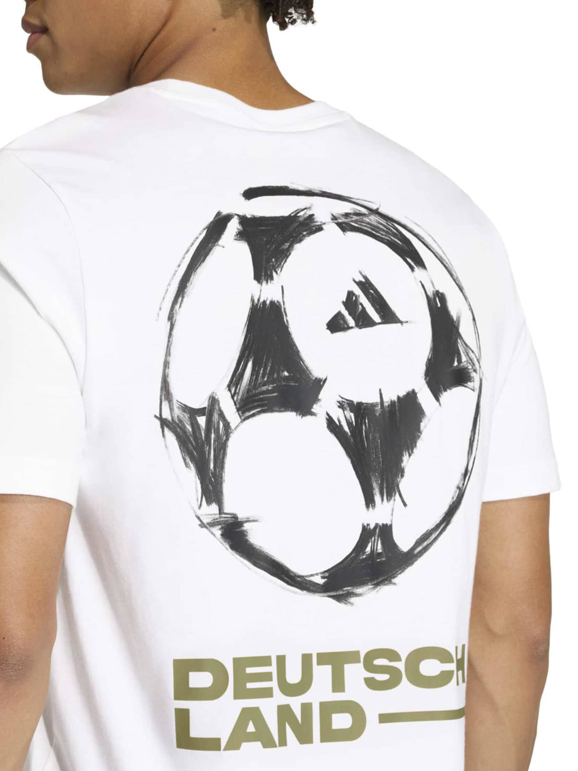 T-shirt fonctionnel 'GER TLSTR' ADIDAS PERFORMANCE en blanc