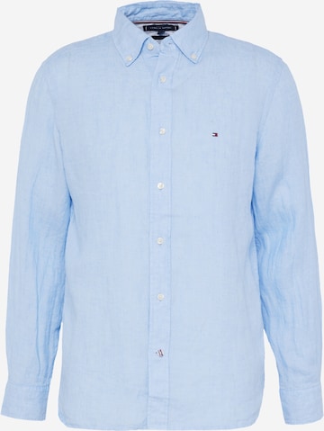 TOMMY HILFIGER Button Up Shirt in Blue: front