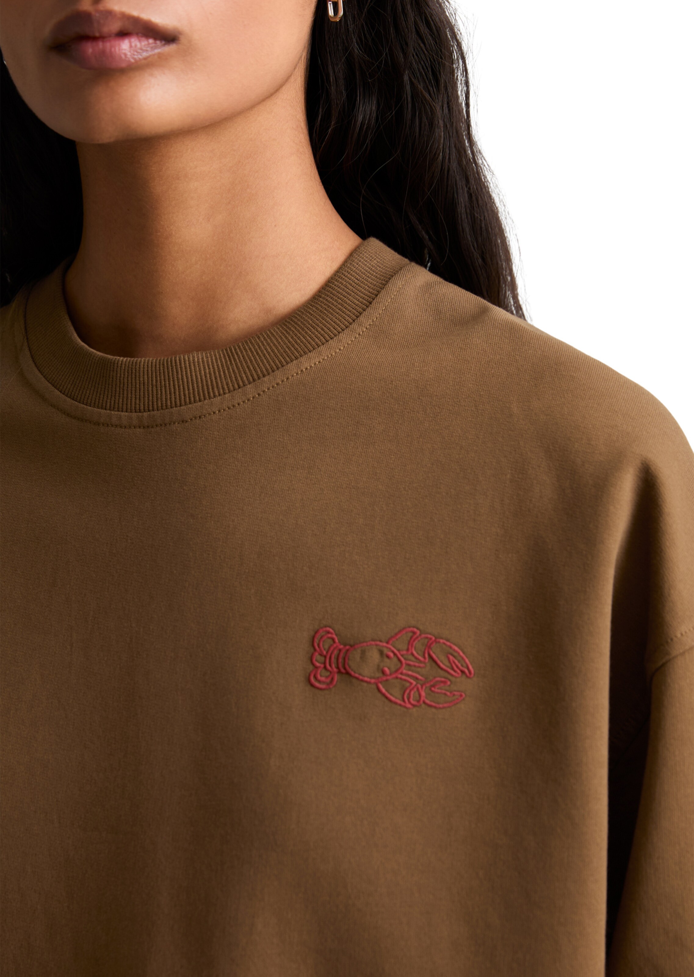 Marc O'Polo DENIM Sweatshirt in Bruin