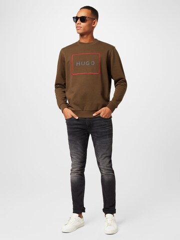 HUGO Red Sweatshirt 'Delery' i brun