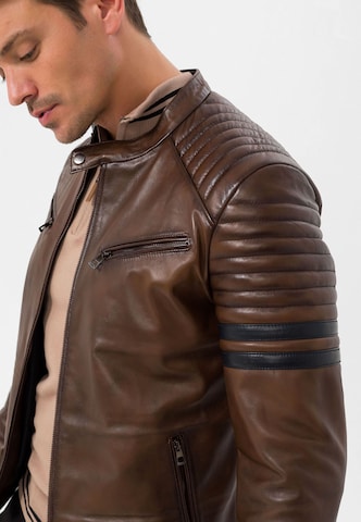 Veste mi-saison Jimmy Sanders en marron