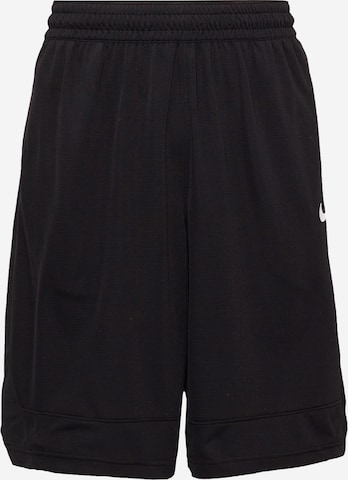 NIKE Regular Sports trousers in Black: front