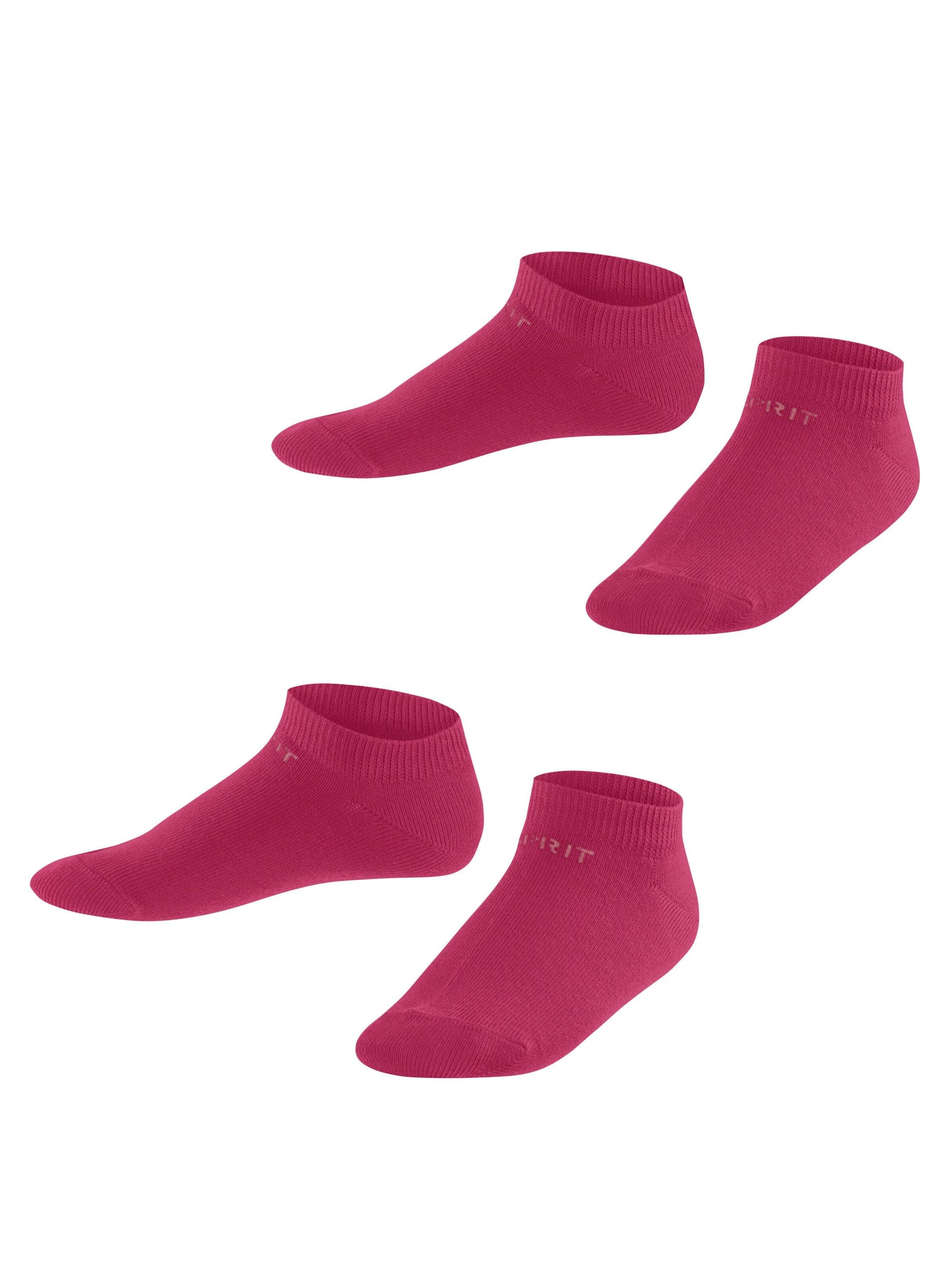 ESPRIT Socken 'Foot Logo 2-Pack'‌‌‌‌‌‌‌‌‌ in Rot: Vorderseite